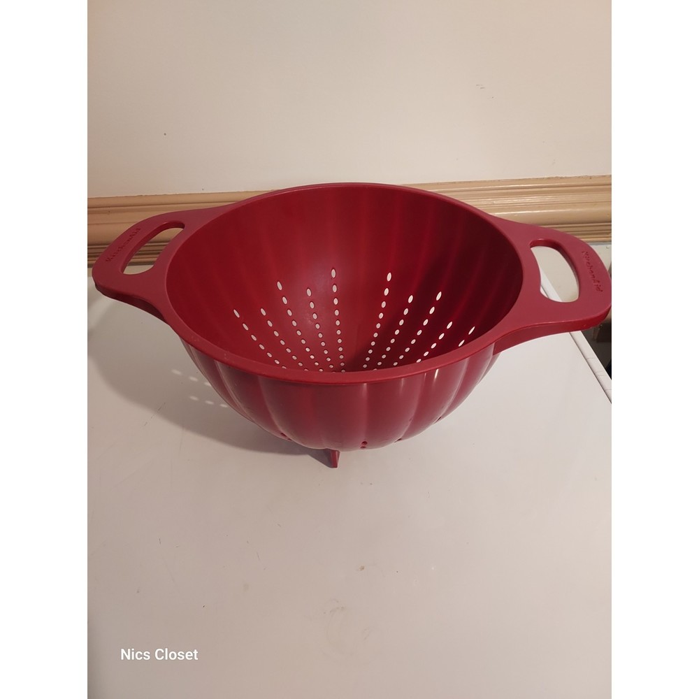 KitchenAid Empire Red 5 Quart Colander Strainer